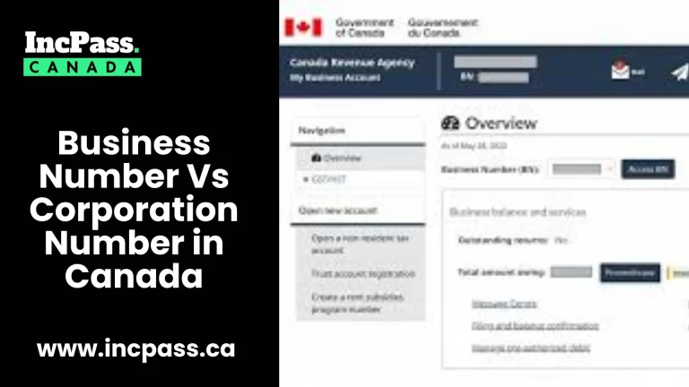 Business Number vs Corporation Number